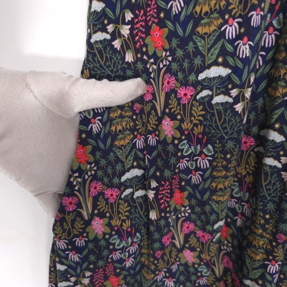 BODEN Floral‎ Dress Viscose Ecovero Short Sleeve Navy Blue Women Size M US 8 - Picture 5 of 10
